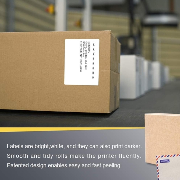 BETCKEY - 4" x 3" (102 mm x 76 mm) Shipping & Multipurpose Labels for Zebra / Ro - Picture 3 of 8